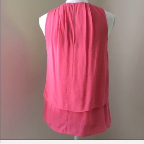 J. Crew Pink Tiered Crepe Top 0 NWT - Picture 4 of 6